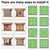 12Pcs Adjustable Drawer Dividers 0.1Inch Thickness DIY Grid Dividers 40x5cm