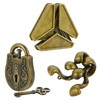 Brain Teaser Puzzles- 3 PCS Metal Puzzles Kit Metal Cast