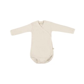 DILLING Wrap Around Baby Bodysuits - Organic Merino Wool Nature 56