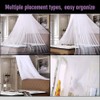 ALCIONO Universal White Conical Mosquito Mesh Net Easy Installation Hanging