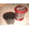 Decorative 10 L Oval Plastic Step Trash Can 13" Tall,