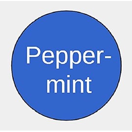 Peppermint Essential Oil Bottle Cap Labels/Stickers (154 Stickers/Sheet) 2 Sheets