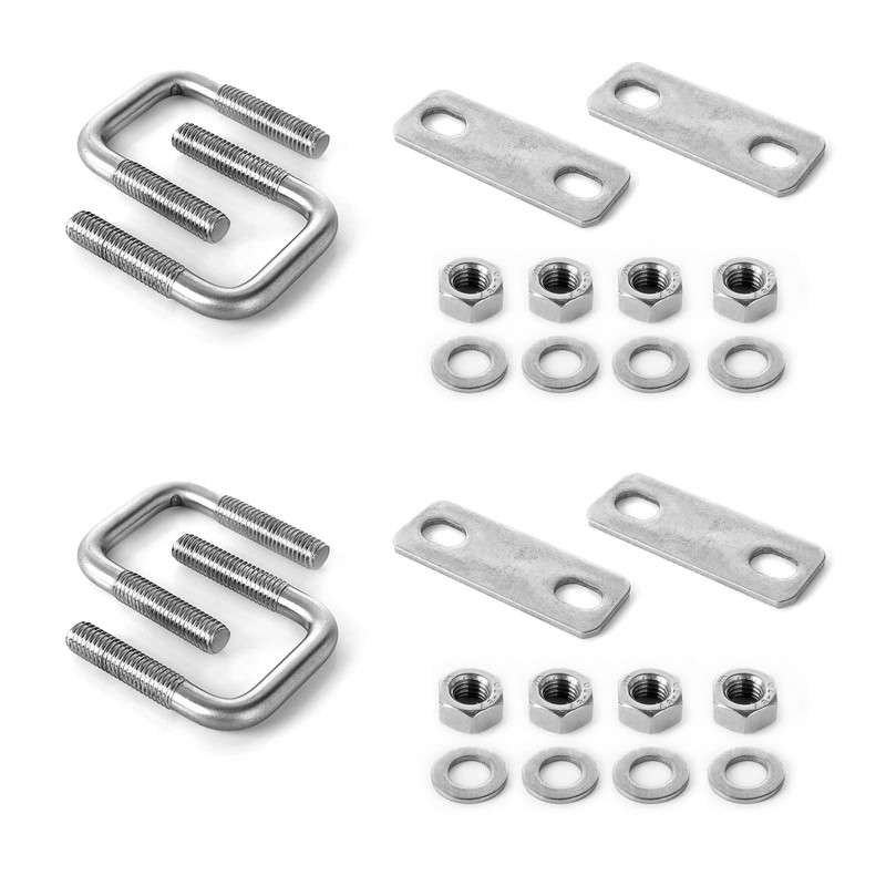 4Pack Square U-Bolts 1-1/4"(30mm) Inner Width, 304 Stainless Steel U