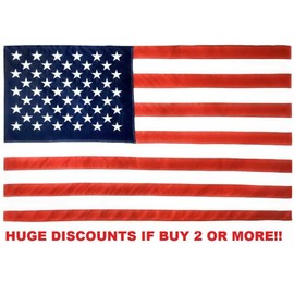 3' x 5' FT USA US U.S. American Flag Polyester Stars Brass Grommets