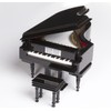 Broadway Gifts Black Baby Grand Piano Music Box with Bench