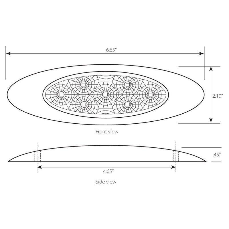 Grand General 77830 Amber Ultra Thin Spyder Y2K 7-LED Marker