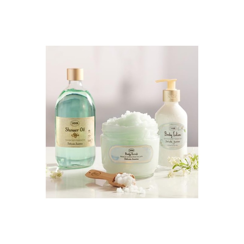 SABON Body Scrub, 11.3 oz (320 g), Delicate Jasmine