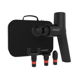 Tzumi Brand New Pro Fit Percussion Muscle Massager Gun with 4 Attachment Heads (8033)