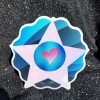 Moonlight Jade STKR010 Star Heart Flower Circle Abstract Sticker -