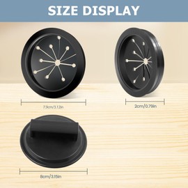 1 Pack 3-1/8 Inch Garbage Disposal Splash Guard Collar Sink Baffle with 1 Pack Garbage Disposal Cover for Whirlaway, Waste King, and GE Models