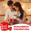 Nitial 3 Pcs Valentine Day Tiered Tray Decoration Ceramic Canister