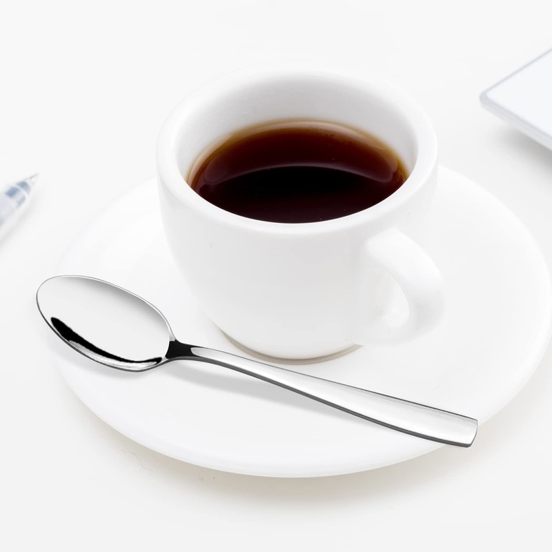Zerdyne Pack of 12 Stainless Steel Coffee Spoons, Small Coffee
