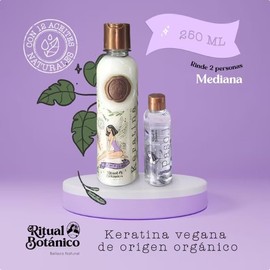 RITUAL BOTANICO Keratina Organica Colombiana - 250 ML. Keratina RITUAL BOTANICO con 12 Aceites Naturales y Aminoácidos. Keratina Vegana Keratina para alisar el pelo Keratin Hair Mask.