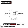 JQK Champagne Bronze Towel Hook, Coat Robe Clothes Hook for