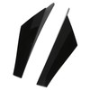 2pcs Rear Window Side Spoiler ABS Glossy Black Wing Trim