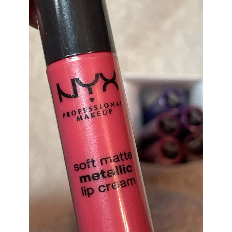 NYX Professional Makeup Soft Matte Metallic Lip Cream, 5colors Avail