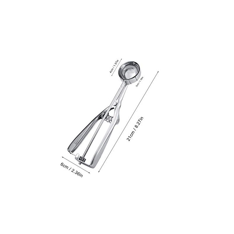 Ice Cream Scoop, Stainless Steel Ice Cream Scooper Professional No-Slip