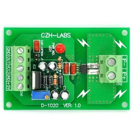 Electronics-Salon Panel Mount AC/DC Current Sensor Module Board, Based on ACS712 (+/-20Amp)
