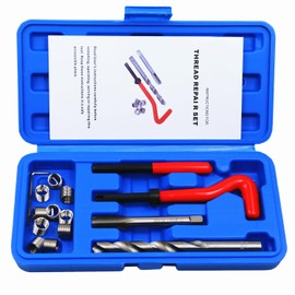 BestsQ Pack of 15 Thread Repair Kit Drill Helicoil Repair Kit Compatible Hand Tool Set for Car Repair Size: M10 x 1.25