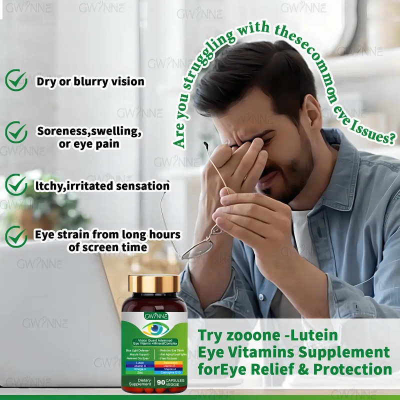 Suplemento Nutricional Gwynne Luteína Zinc Vitaminas Salud Macular Ojo Seco