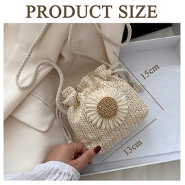 CATOR Strohtasche Damen Stroh Umhängetasche Vintage Strandtasche mit Quaste Strand Stroh Handtasche Crossbody Tasche für Damenreisen und Urlaub strohtaschen damen