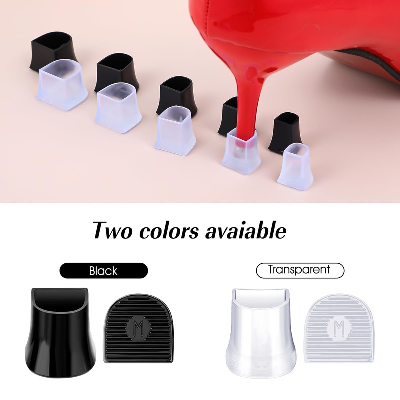 COMNICO 20 Pairs High Heel Protectors 5 Sizes High Heel