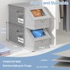 Vurlexat Stackable Hat Organizer for Baseball Caps, 2 Pack Clear