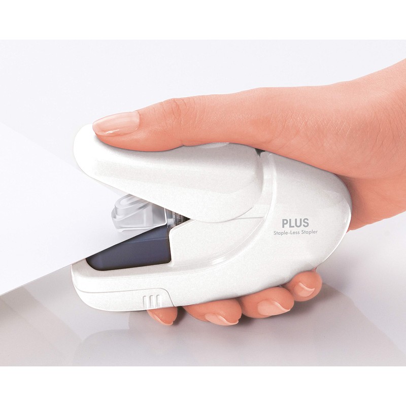 Plus, Staple Free Stapler, Paper Clinch, 5 Sheet stapling Capacity,