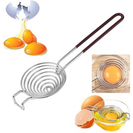 Egg Yolk Separator, Egg Yolk Filter Separator, Stainless Steel Egg Yolk Separator, Divider Filter, Egg Yolk Separator, Egg Separator for Kitchen Accessories, Gadgets, Baking Tool
