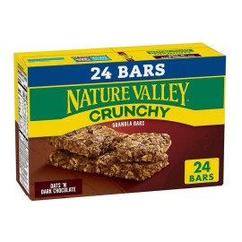 Nature Valley Crunchy Granola Bars, Oats 'n Dark Chocolate, 24 Bars, 17.88 OZ (1