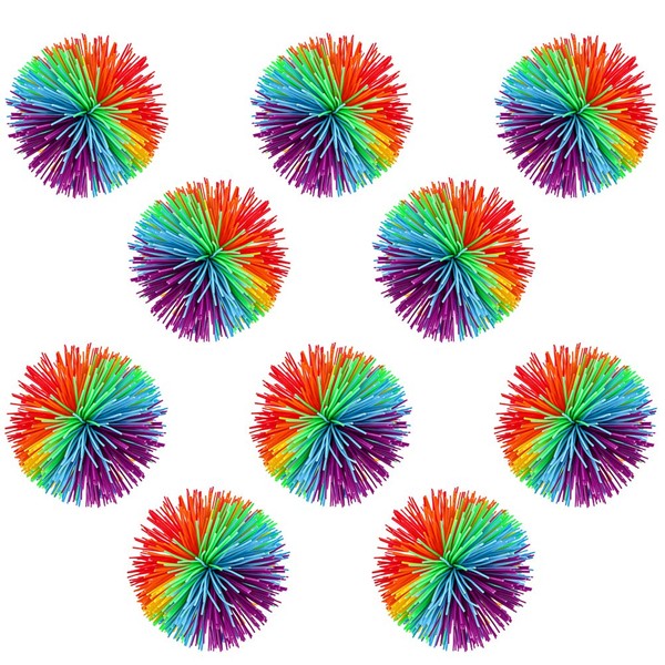 Pywee Pack of 10 Monkey Stringy Balls, Sensory Fidget Stringy