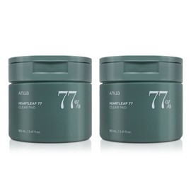 Anua Eoseongcho 77 Clear Pad, 70 Sheets Pack, 2 Packs / 아누아 어성초 77 클리어 패드, 70매입, 2개