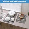 Finphoon Sink Protectors for Kitchen Sink,2pcs Kitchen Sink Mat, 13.8''