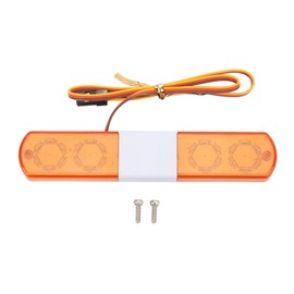 VGEBY RC Car LED Light, Simulation Design 4 Modes RC Police Flash Lamp LED Alarm Light for 1/8 1/10 RC Cars Yellow Car Models