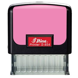 Shiny Printer S-854 Self Inking Notary Stamp - Nevada (Pink Faceplate)