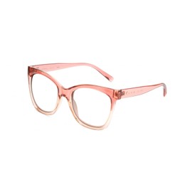 Calabria K+K MARA Cat Eye Reading Glasses +3.75 Pink Crystal Womens Chic Fashion Designer Trendy Readers Stylish Eyeglasses