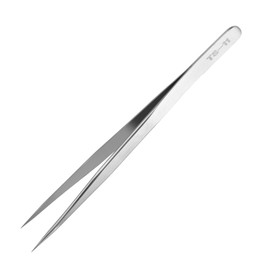 Precision Tweezers, Stainless Steel Fine Tip Straight Craft Tweezers Professional Lash Tweezer for Eyelash Extension, Electronics, Soldering, Experimental Work, Jewelry-Making, Crafting
