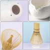 Matcha Tea Set with Whisk, Ceramic Bowl, Scoop & Holder