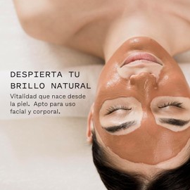 Botanicus Arcilla Roja 100% Natural 500g para Rostro y Cuerpo, Mascarilla Facial Iluminadora y Regeneradora para Piel Sensible, Atenúa Manchas, Tonifica y Revitaliza la Piel