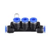 sourcing map Plastic Inline Manifold Union Push to Connect Tube