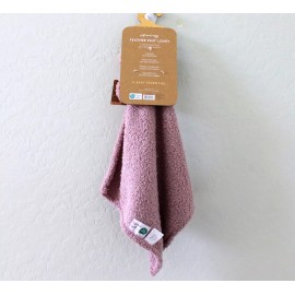 Levi and Emmie Mauve Hippo Plush Fether Knit Lovey Security Blanket Blankie