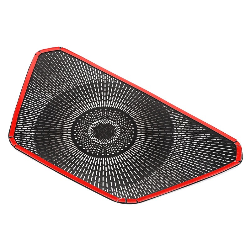 Aluminum Alloy Black Console Dashboard Speaker Cover Trim Fits for