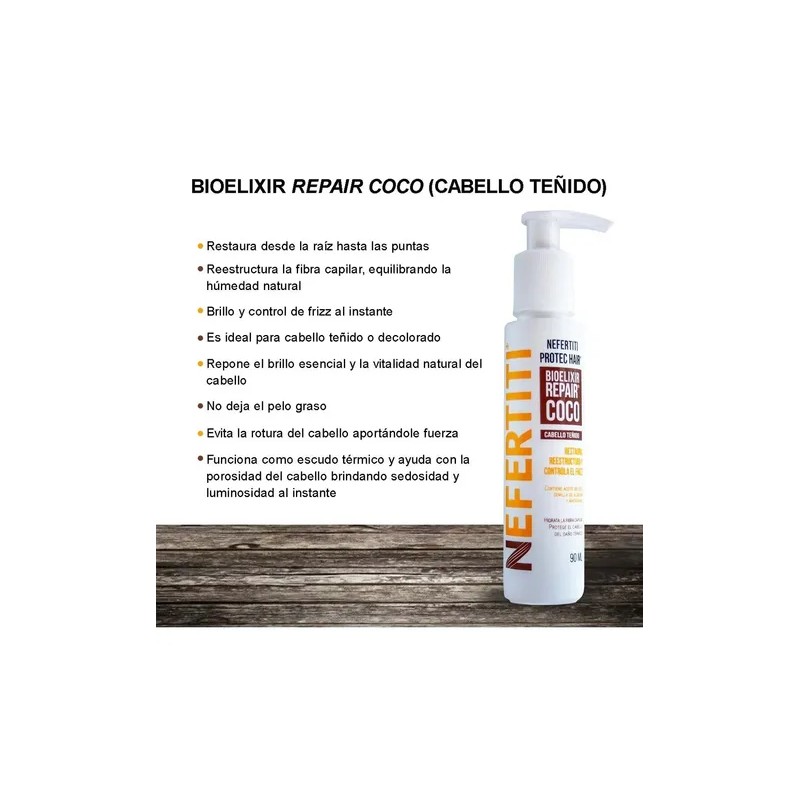 Bioelixir Repair Coco 90ml Para Cabello Teñido Nefertiti