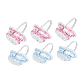 LABRIMP 6pcs Mini Basket for Flower Arrangement Storage Handcrafted Woven Baskets Blue Pink for Home Decor Dried Flowers and Crib Decoration