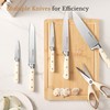 Knife Set,Astercook Kitchen Knife Set with Block 14-Piece Full Tang