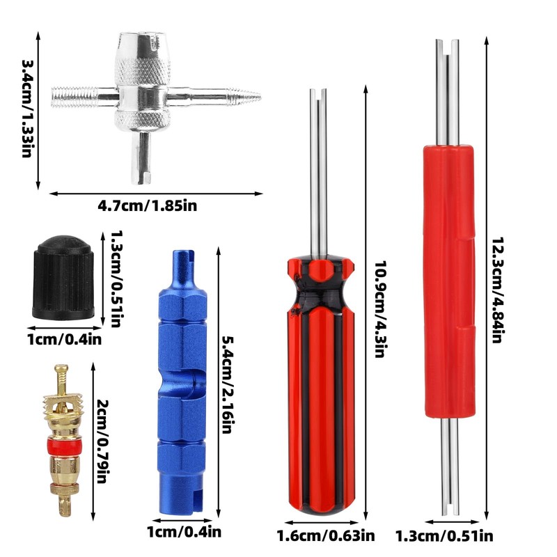 BOXOB Tire Valve Stem Tool Kit, 4-in-1 Valve Core Remover