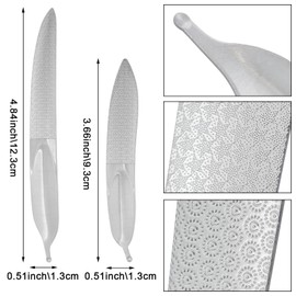 4 Pack Stainless Steel Nail File, Reusable Double Sided Metal Nail File, Professional Toe Nail Files for Thick Nails, Heavy Duty Nail Files for Men, Women, Seniors