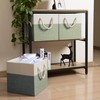 PRANDOM Large Foldable Cube Storage Bins 13x13 inch [4-Pack] Fabric