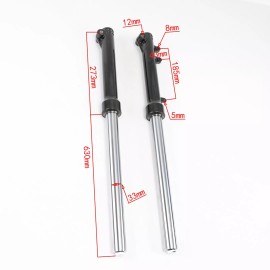 Unbranded 25" Front Forks Triple Tree 12mm for Disc Brake Dirt Bike CRF50 SSR 70/110/125cc