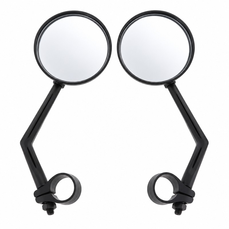 2-Piece Universal Bike Rearview Mirrors – 360° Rotating Handlebar Mirrors